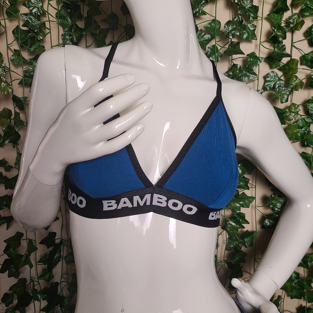 Bamboo Women's Bamboo Royal Blue Convertible Triangle Bralette
